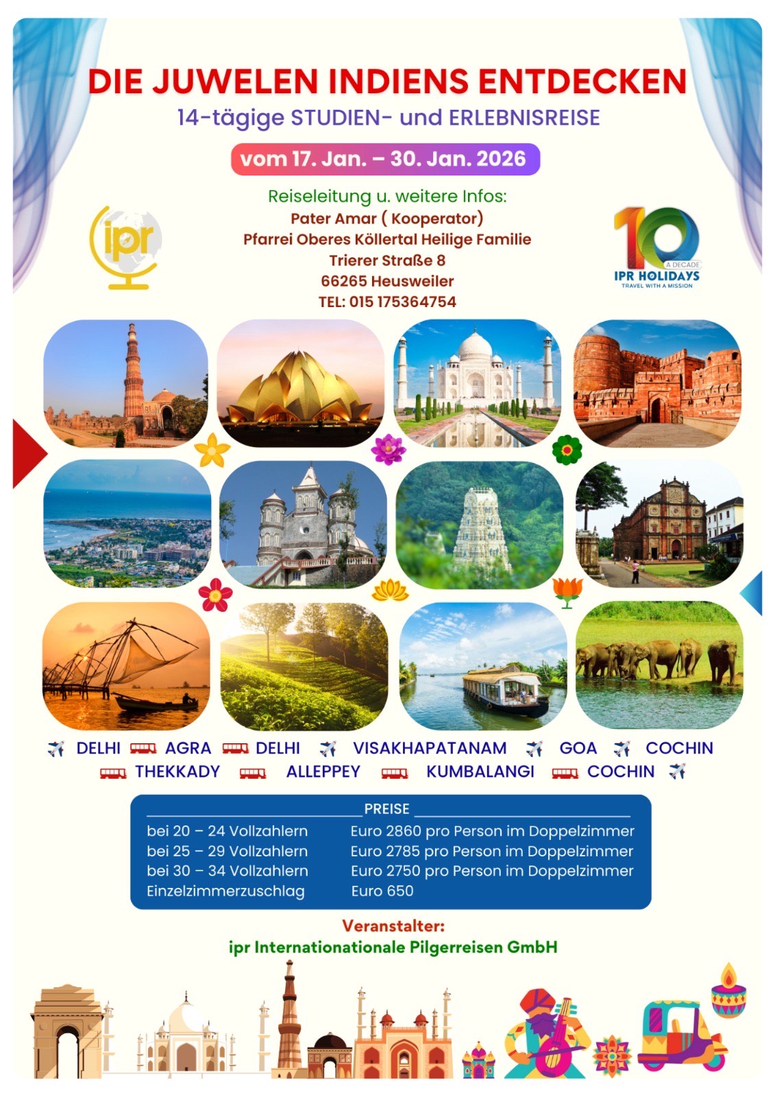 Beschreibung der Indien-Pilgerreise (c) PA Beschreibung der Indien-Pilgerreise